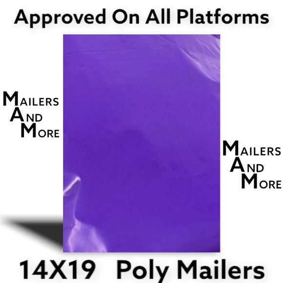 25 14X19 Purple Poly Mailers, Shipping Envelopes, PRICE IS FIRM (More Plum Color - Picture 3 of 4